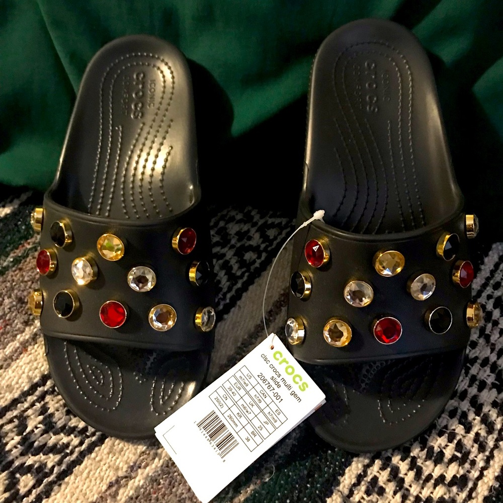 Classic Crocs Multi Gem Slide NWT | Size 9